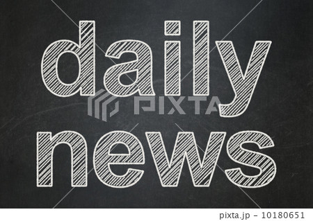 News concept: Daily News on chalkboard background 10180651