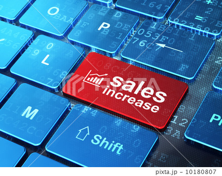 Advertising concept: Growth Graph and Sales Increase 10180807
