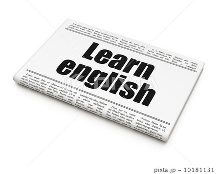 Education news concept: newspaper headline Learn English Education news concept: newspaper headline Learn English 10181131