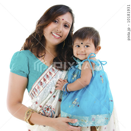 Indian mother and baby girl Indian mother and baby girl 10181931