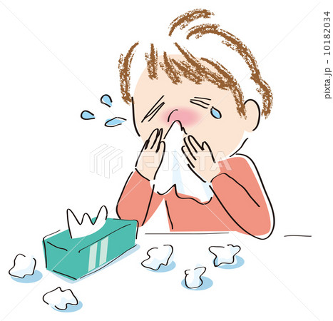 鼻をかむ人 10182034