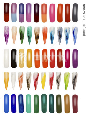 Collection of Finger Nails Cutout 10182080