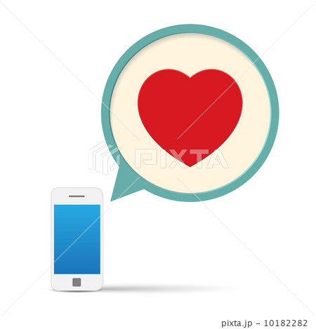 Smartphone and bubble talk message. Smartphone and bubble talk message. 10182282