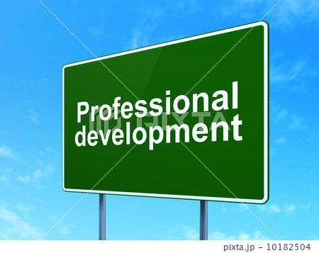 Education concept: Professional Development on road sign 10182504