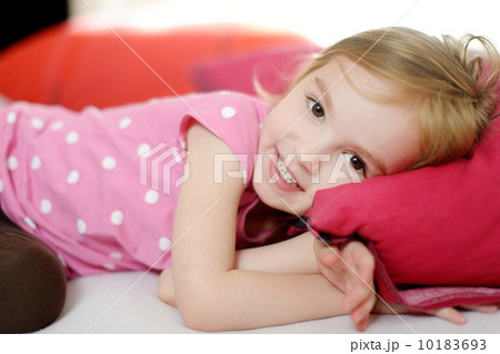 Little toddler girl in pajamas 10183693
