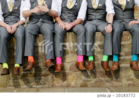 Colorful socks of groomsmen 10183772