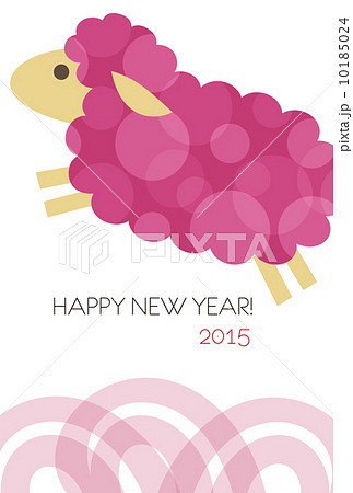 年賀　羊イラスト 10185024