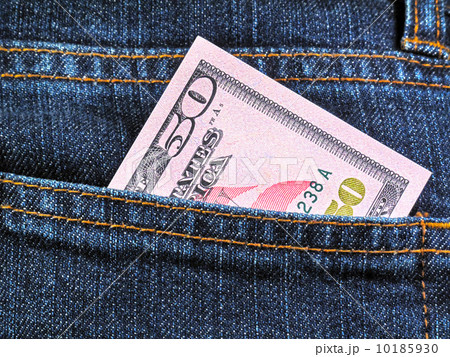Fifty dollars in jeans pocket 10185930