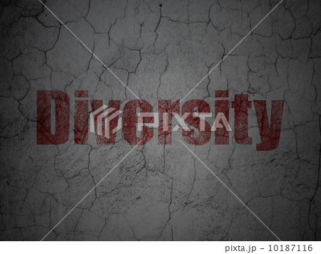 Finance concept: Diversity on grunge wall background Finance concept: Diversity on grunge wall background 10187116