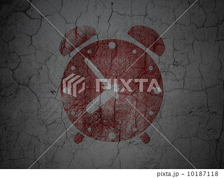 Time concept: Alarm Clock on grunge wall background Time concept: Alarm Clock on grunge wall background 10187118