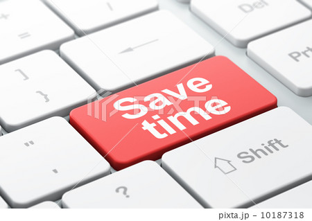 Save Time on computer keyboard background Save Time on computer keyboard background 10187318