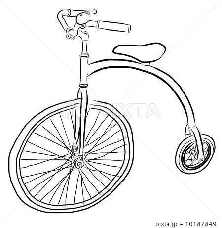 Free Hand Sketch of bicycle Vector 10187849