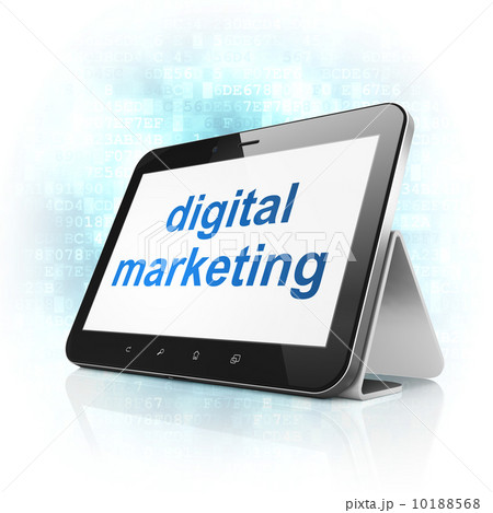 Advertising concept: Digital Marketing on tablet pc computer 10188568