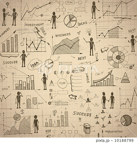 Seamless retro doodle pattern with coffee spots Seamless retro doodle pattern with coffee spots 10188799