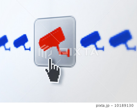 Security concept: Cctv Camera on digital computer screen 10189130