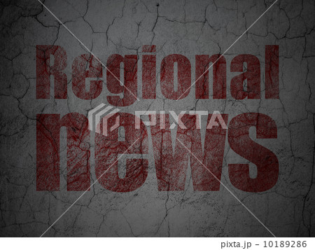 News concept: Regional News on grunge wall background 10189286