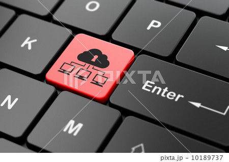Cloud networking concept: Cloud Network on computer keyboard Cloud networking concept: Cloud Network on computer keyboard 10189737