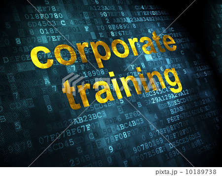 Education concept: Corporate Training on digital background 10189738