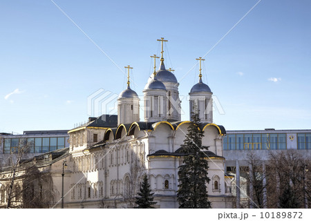 The Patriarch Palace and the Twelve Apostles Church. Moscow Kremlin, Russia 10189872