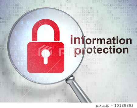 Protection concept: Closed Padlock and Information Protection 10189892
