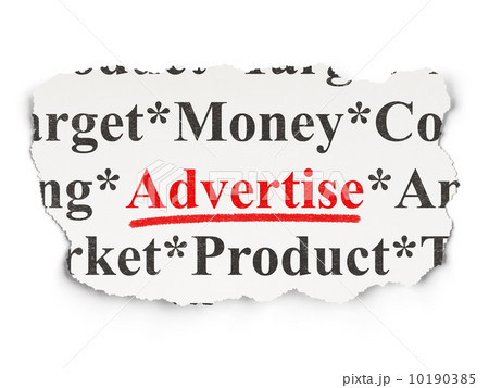 Marketing concept: Advertise on Paper background 10190385