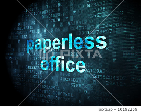 Finance concept: Paperless Office on digital background 10192259