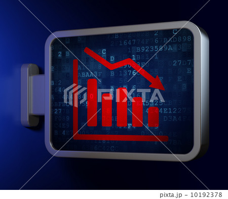 News concept: Decline Graph on billboard background News concept: Decline Graph on billboard background 10192378