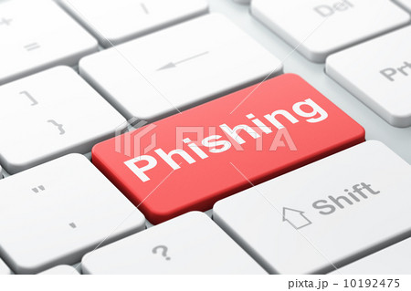 Privacy concept: Phishing on computer keyboard background 10192475