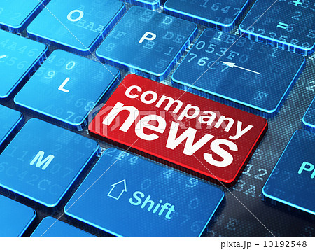 News concept: Company News on computer keyboard background 10192548