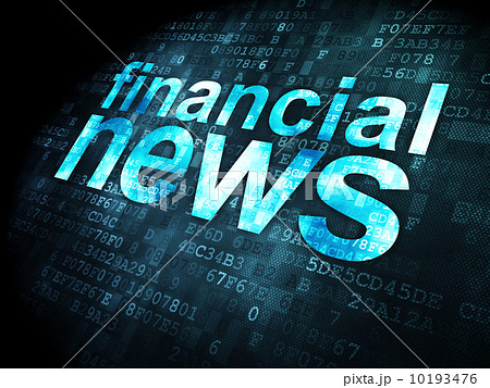News concept: Financial News on digital background 10193476