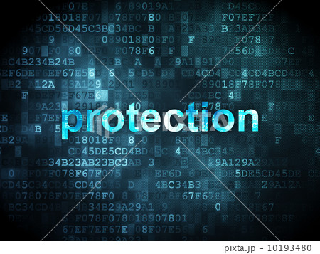 Safety concept: Protection on digital background 10193480