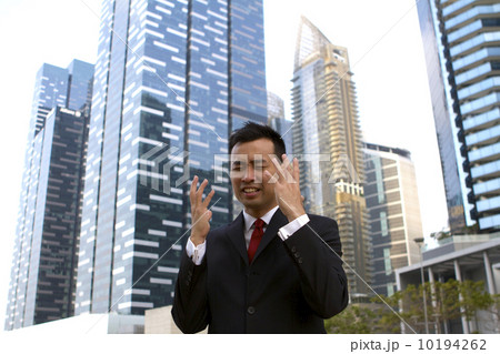 Asian businessman in despair Asian businessman in despair 10194262