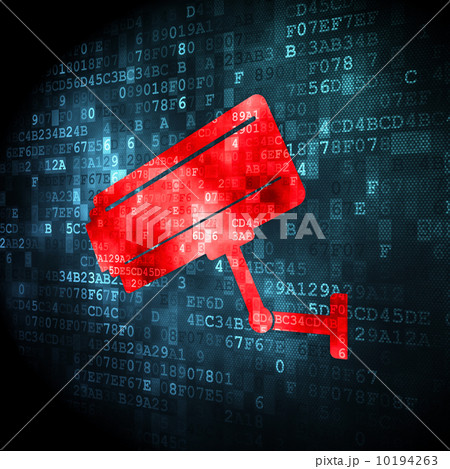 Security concept: Cctv Camera on digital background 10194263