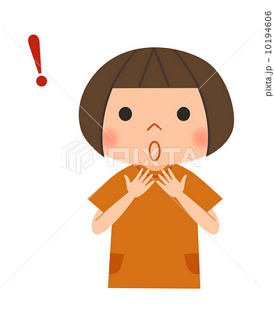 女の子－驚く 10194606