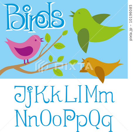 Vector Card With Birds Vector Card With Birds 10196085