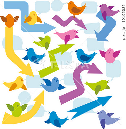 Vector Card With Birds 10196086