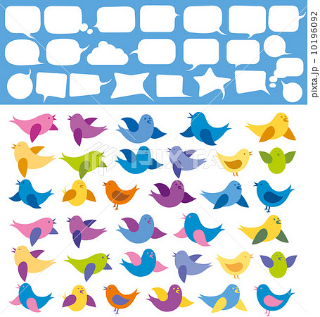 Vector Card With Birds 10196092