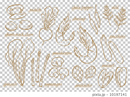 食品蔬菜和海鮮 10197141