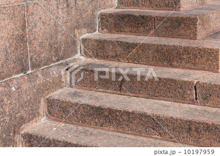 Stairs made of red granite 10197959