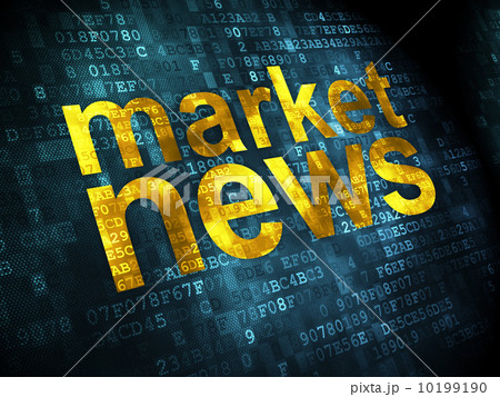 News concept: Market News on digital background 10199190