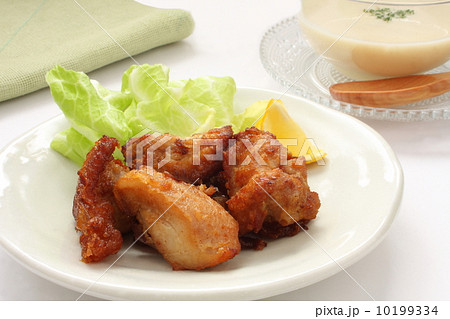 唐揚げ　ヴィシソワーズ　冷製スープ 10199334