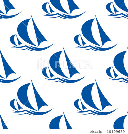 Racing yachts seamless pattern 10199629
