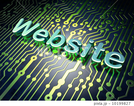 SEO web development concept: Website on circuit board background 10199827