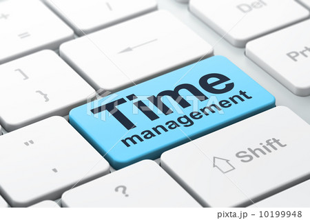 Time concept: Time Management on computer keyboard background 10199948