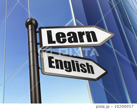 Education concept: Learn English on Building background Education concept: Learn English on Building background 10200057