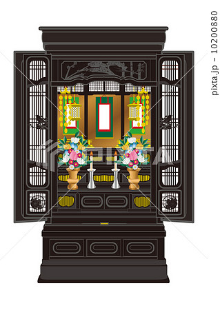 仏壇のイラスト 仏壇のイラスト 10200880