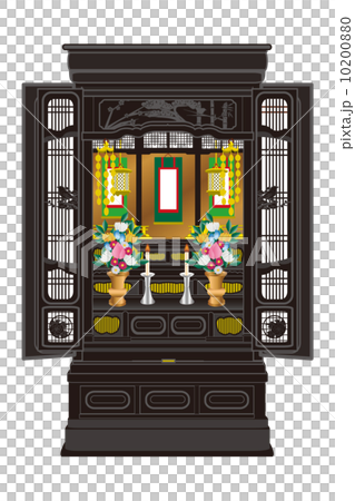仏壇のイラスト 仏壇のイラスト 10200880