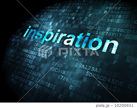 Marketing concept: Inspiration on digital background Marketing concept: Inspiration on digital background 10200931