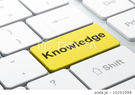 Education concept: Knowledge on computer keyboard background Education concept: Knowledge on computer keyboard background 10201098