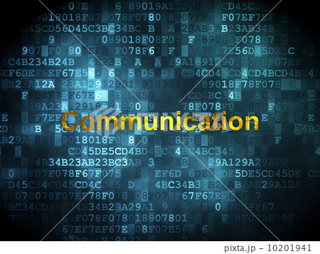 Advertising concept: Communication on digital background 10201941